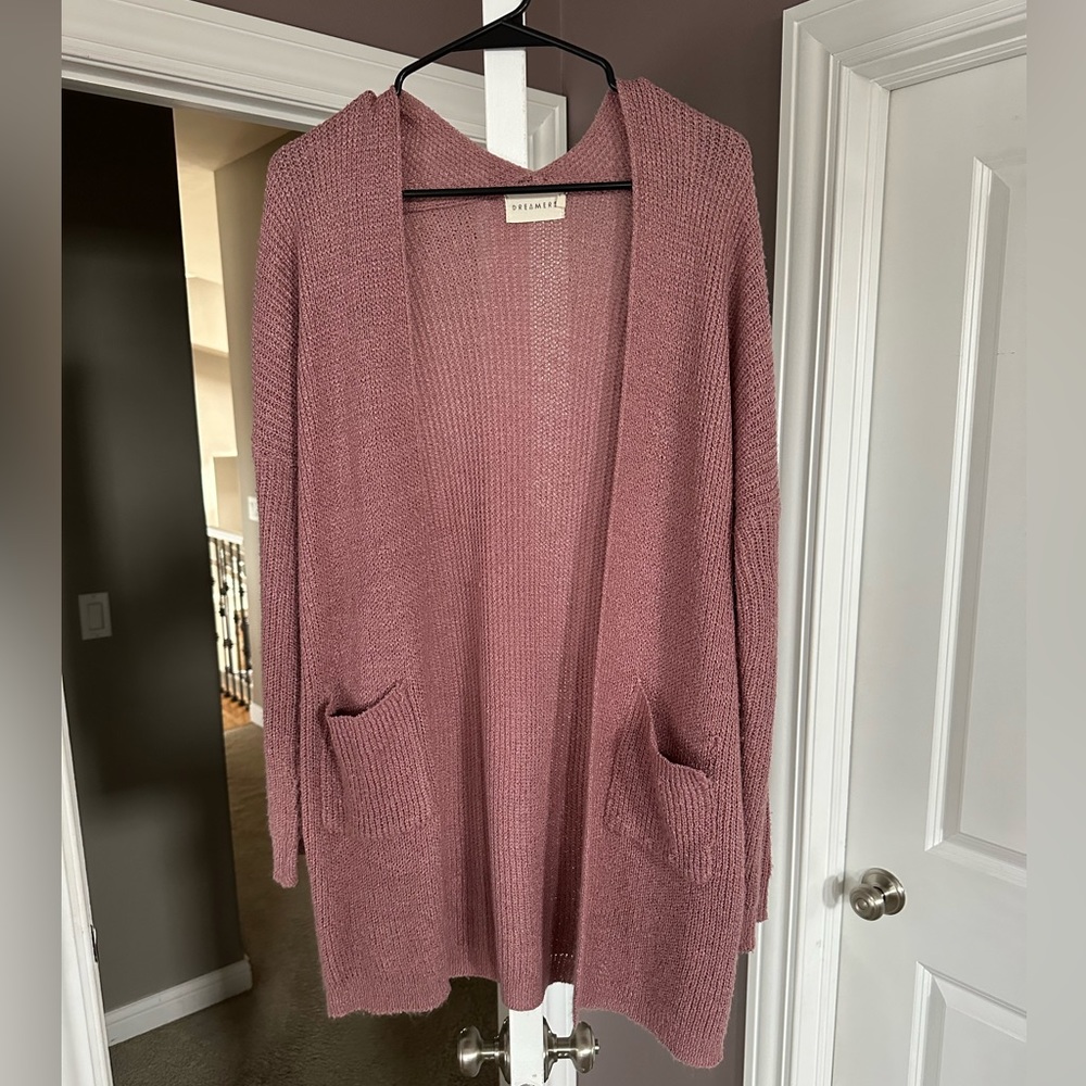 Dreamers pink oversized cardigan - size XS